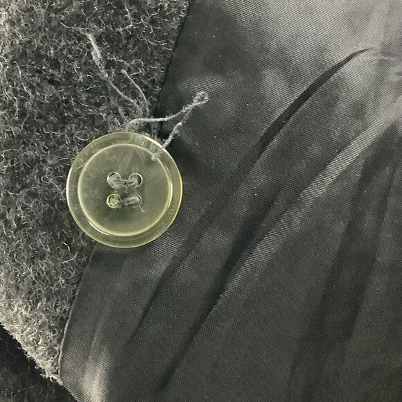 Glenbrooke Women's Pure New Wool Coat 14 Gray Long Tailored Double Breasted - Picture 7 of 16